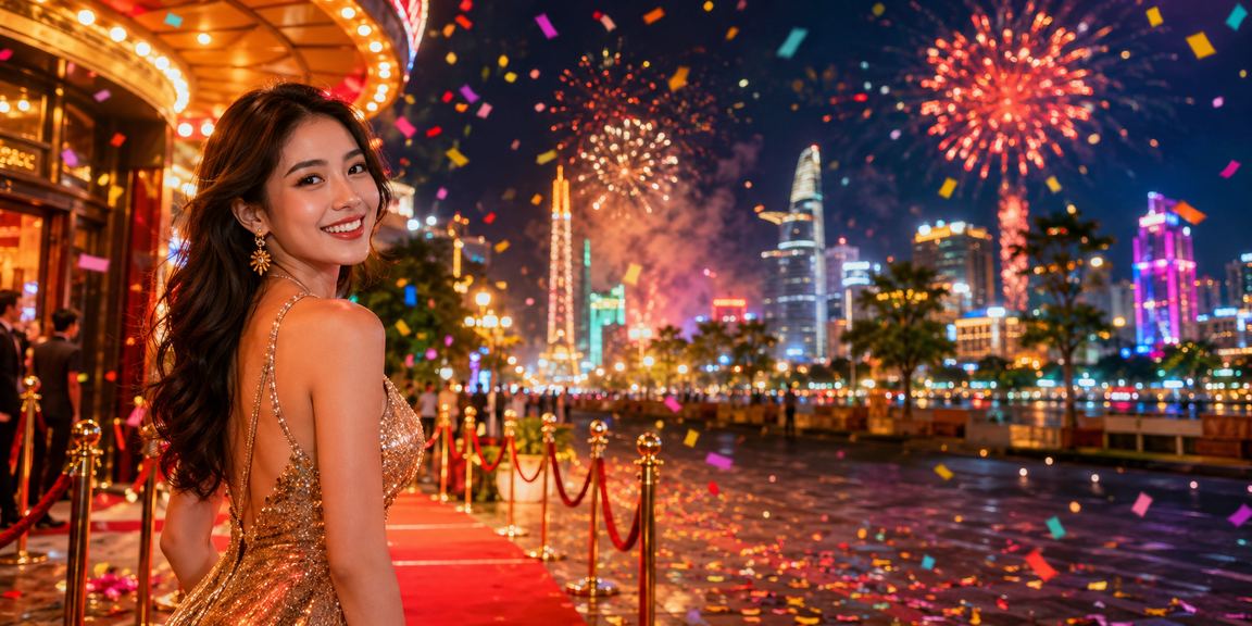 Cảnh giải trí sôi động về đêm tại TP. Hồ Chí Minh với casino trực tuyến