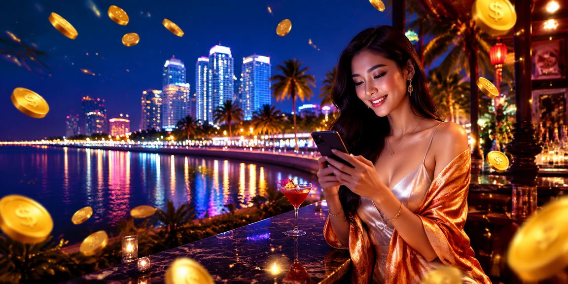 Người dùng tại Nha Trang trải nghiệm nền tảng giải trí trực tuyến tk3 trên điện thoại bên bờ biển